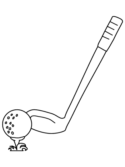 golf coloring page