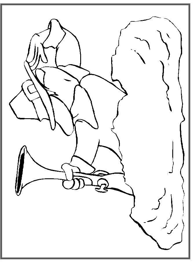 coloring page of a Thanksgiving pilgrim